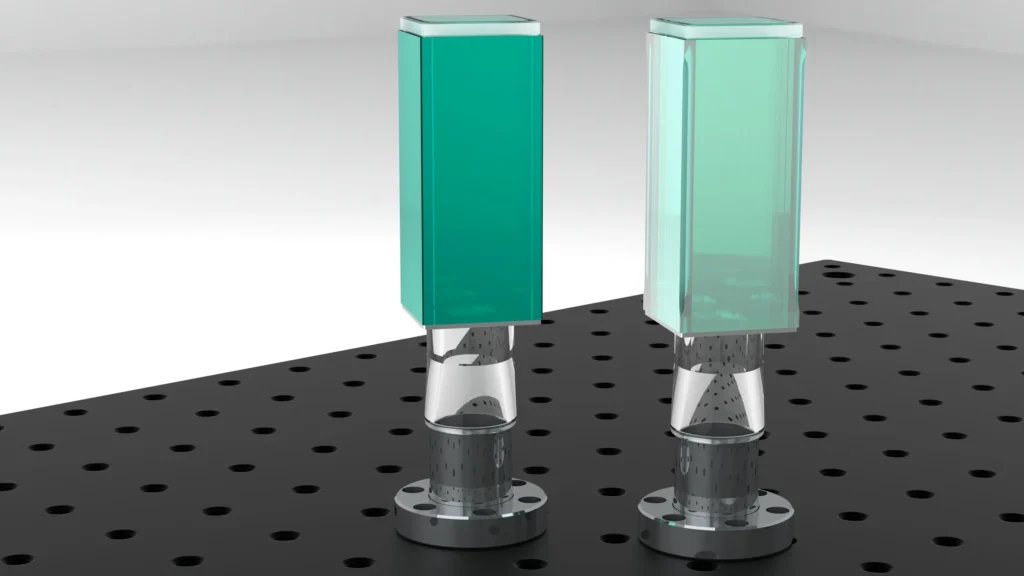 Ultra high vacuum glass cells