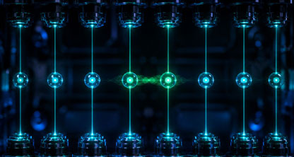 Visualization of individually controlled neutral atoms in a high-fidelity neutral atom quantum computer.