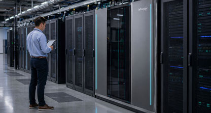 Infleqtion's Sqale quantum computer in a data center.