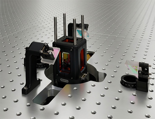 An Infleqtion Physics platform for quantum experimentation complete with tri-coil magnet assembly