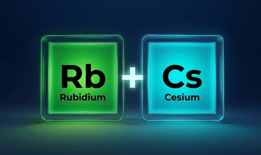 One Rb source and one Cs source