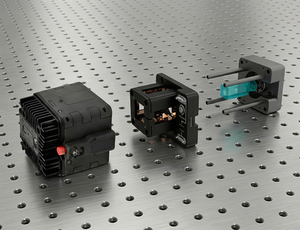 Adjustable Picas Assembly Model with Coils and Source Cell on a breadboard